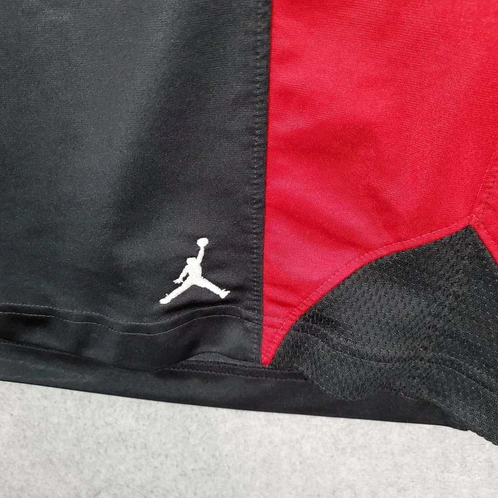 Air Jordan Men Activewear Shorts XL Black Red Durasheen Basketball Jumpman READ